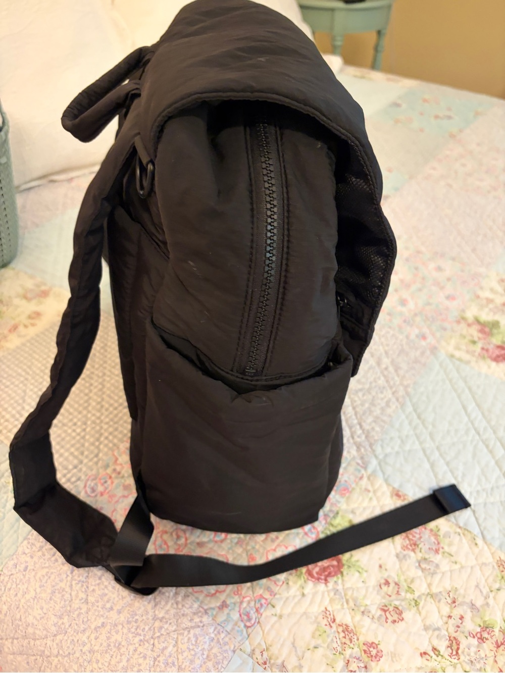 Calpak Black Diaper Backpack with Laptop Sleeve - Picture 5 of 6